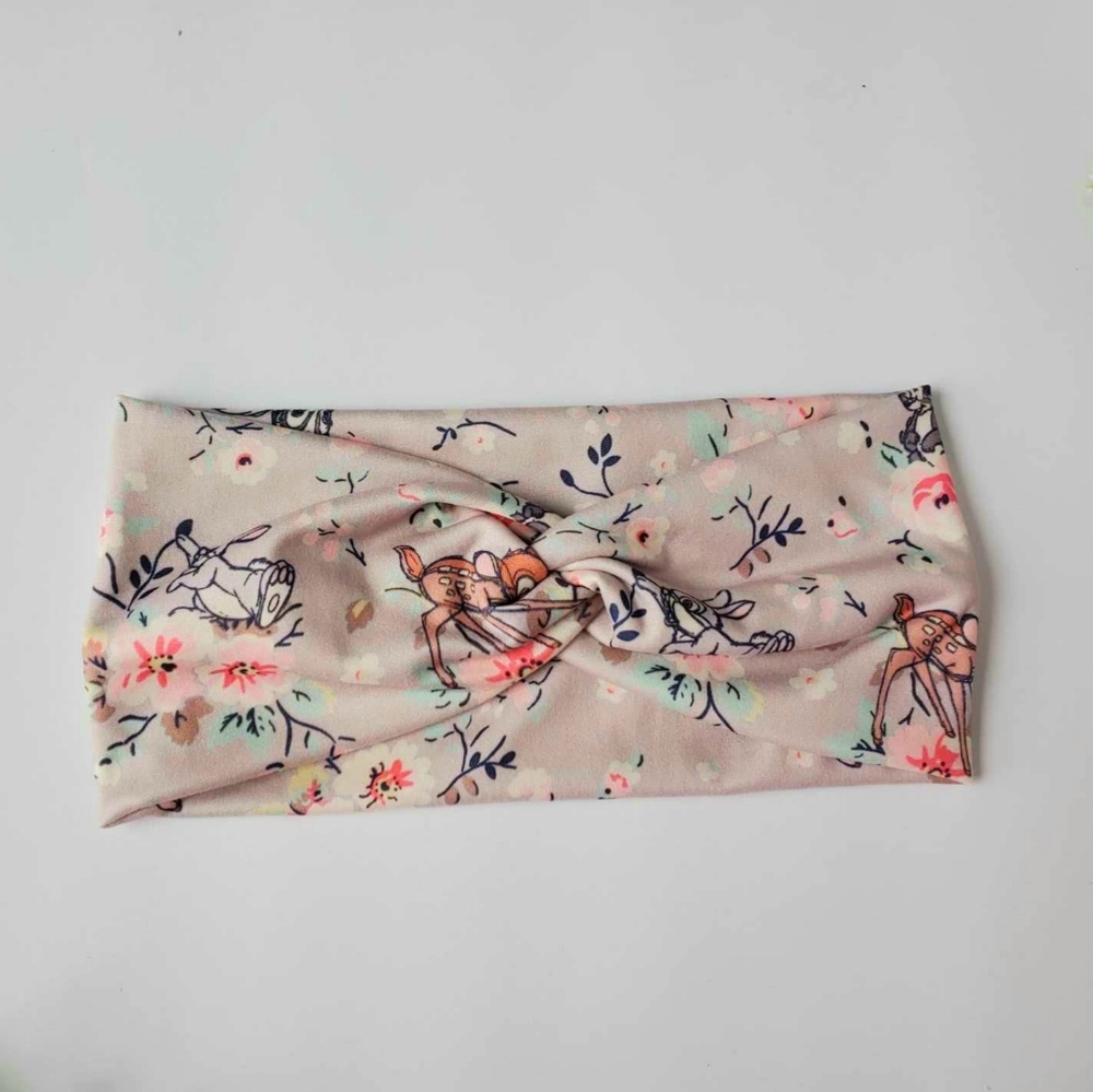Headband twist bambi deer floral
